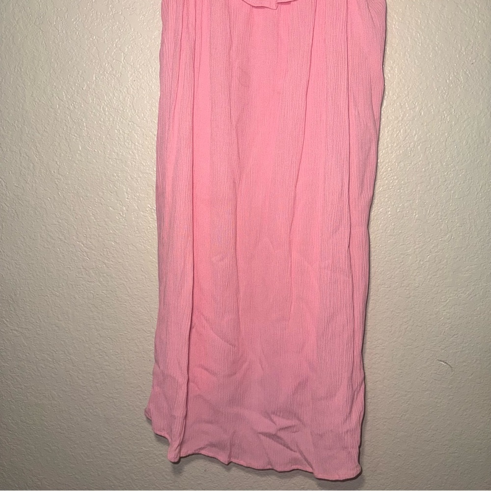 Pink Ruffle Dress Women’s 3X Flowy Cottagecore Feminine Summer - Picture 3 of 13